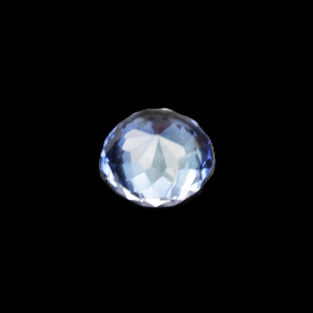 Blue Tanzanite round cut gemstone 11*8mm 7.95ct 1.8g in sunlight - Rocks and Things Store