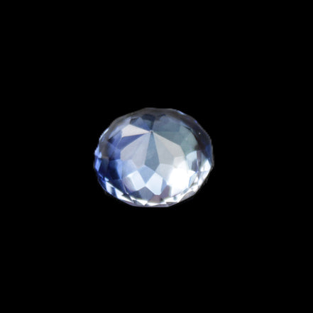Blue Tanzanite round cut gemstone 11*8mm 7.95ct 1.8g in sunlight - Rocks and Things Store