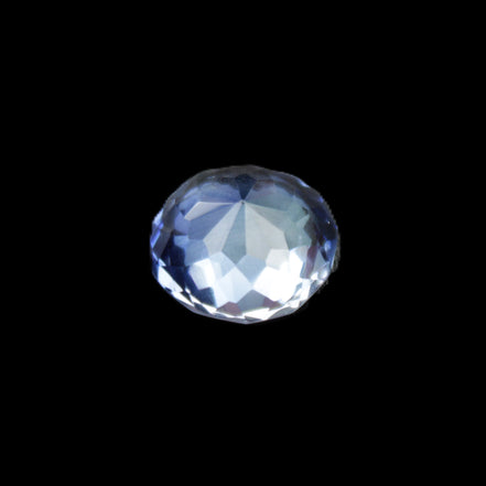 Blue Tanzanite round cut gemstone 11*8mm 7.95ct 1.8g in sunlight - Rocks and Things Store