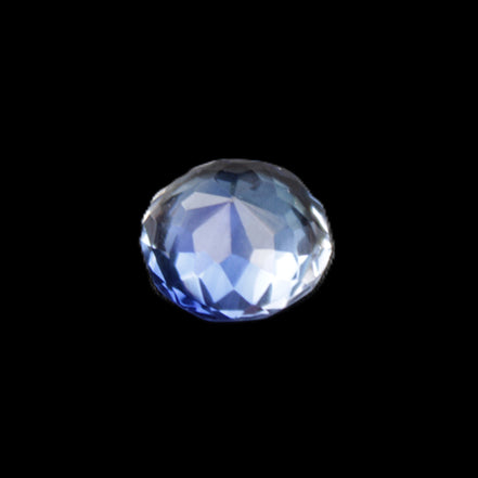 Blue Tanzanite round cut gemstone 11*8mm 7.95ct 1.8g in sunlight - Rocks and Things Store