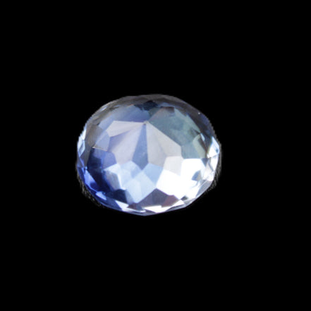 Blue Tanzanite round cut gemstone 11*8mm 7.95ct 1.8g in sunlight - Rocks and Things Store