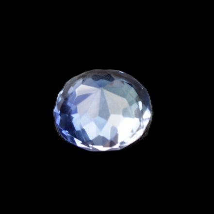 Blue Tanzanite round cut gemstone 11*8mm 7.95ct 1.8g in sunlight - Rocks and Things Store