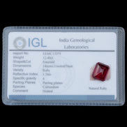 Red Ruby Princess cut from Mozambique 8mm 9ct 2g in sunlight - Rocks and Things Store