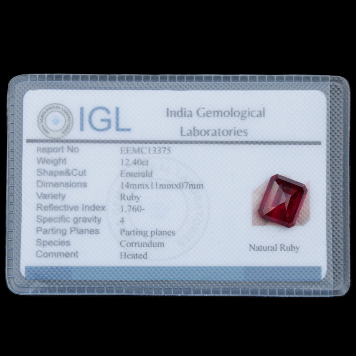 Red Ruby Princess cut from Mozambique 8mm 9ct 2g in sunlight - Rocks and Things Store