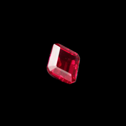 Red Ruby Princess cut from Mozambique 8mm 9ct 2g in sunlight - Rocks and Things Store