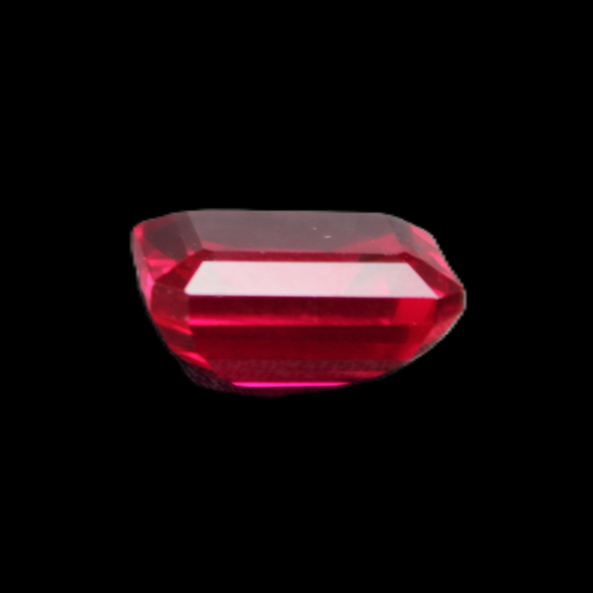 Red Ruby Princess cut from Mozambique 8mm 9ct 2g in sunlight - Rocks and Things Store