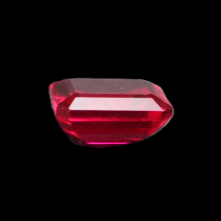 Red Ruby Princess cut from Mozambique 8mm 9ct 2g in sunlight - Rocks and Things Store