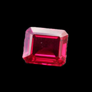 Red Ruby Princess cut from Mozambique 8mm 9ct 2g in sunlight - Rocks and Things Store