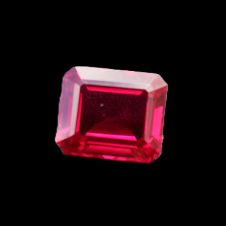 Red Ruby Princess cut from Mozambique 8mm 9ct 2g in sunlight - Rocks and Things Store
