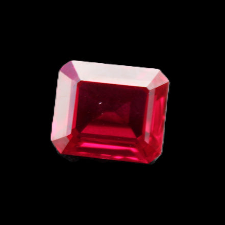 Red Ruby Princess cut from Mozambique 8mm 9ct 2g in sunlight - Rocks and Things Store