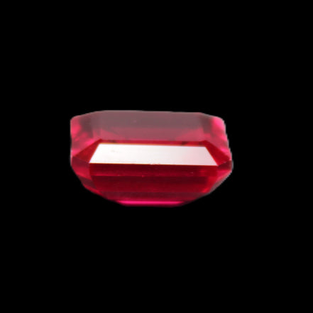 Red Ruby Princess cut from Mozambique 8mm 9ct 2g in sunlight - Rocks and Things Store