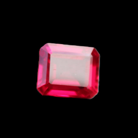 Red Ruby Princess cut from Mozambique 8mm 9ct 2g in sunlight - Rocks and Things Store