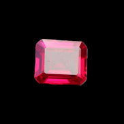 Red Ruby Princess cut from Mozambique 8mm 9ct 2g in sunlight - Rocks and Things Store