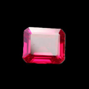 Red Ruby Princess cut from Mozambique 8mm 9ct 2g in sunlight - Rocks and Things Store