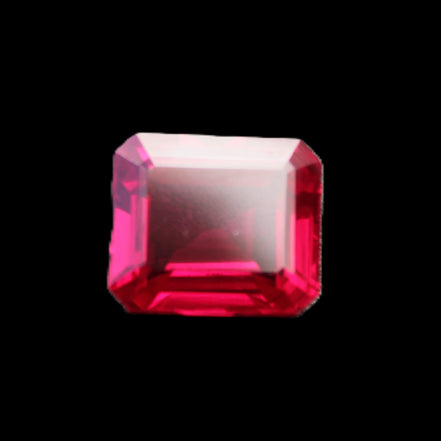 Red Ruby Princess cut from Mozambique 8mm 9ct 2g in sunlight - Rocks and Things Store