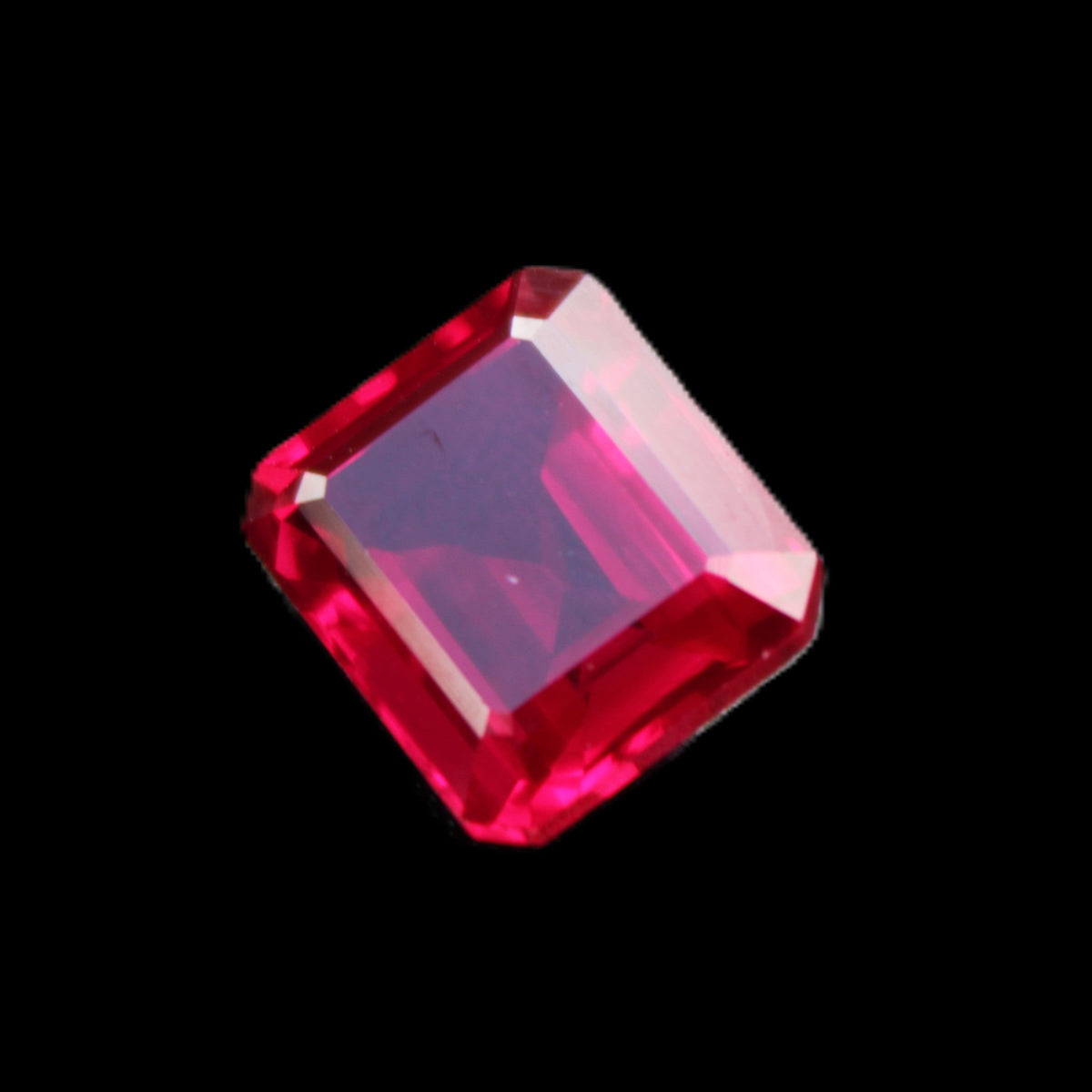 Red Ruby Princess cut from Mozambique 8mm 9ct 2g in sunlight - Rocks and Things Store