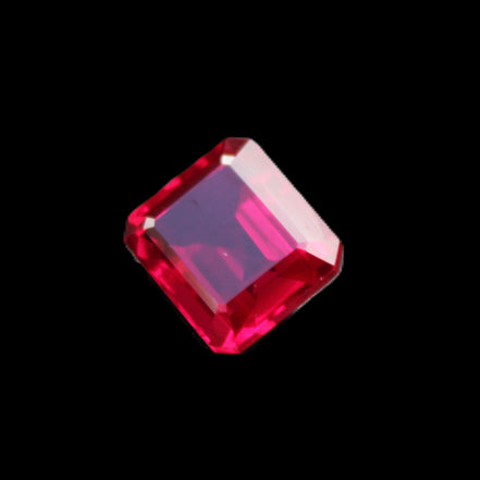 Red Ruby Princess cut from Mozambique 8mm 9ct 2g in sunlight - Rocks and Things Store
