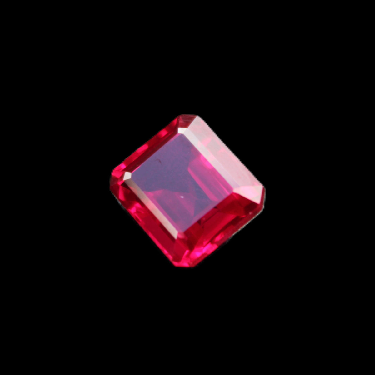 Red Ruby Princess cut from Mozambique 8mm 9ct 2g in sunlight - Rocks and Things Store