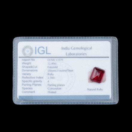 Red Ruby Princess cut from Mozambique 8mm 9ct 2g in sunlight - Rocks and Things Store