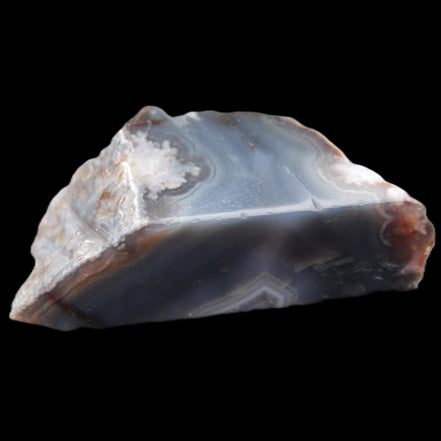 Blue  Flower Agate slice 58*38*17m 55g in sunlight - Rocks and Things Store
