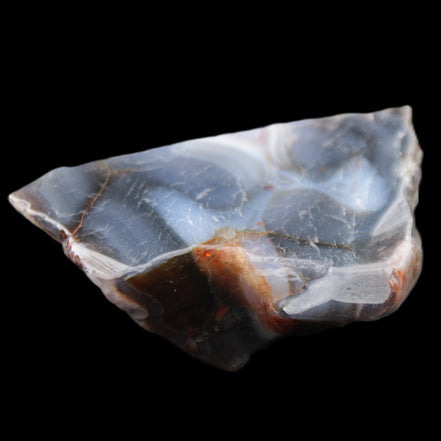 Blue  Flower Agate slice 58*38*17m 55g in sunlight - Rocks and Things Store