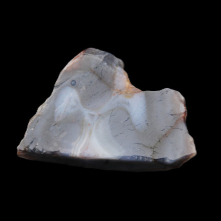 Blue  Flower Agate slice 58*38*17m 55g in sunlight - Rocks and Things Store