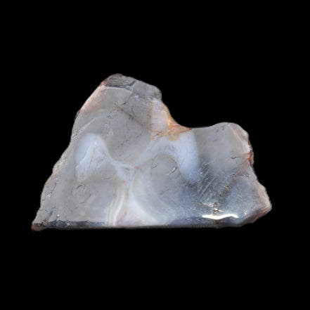 Blue  Flower Agate slice 58*38*17m 55g in sunlight - Rocks and Things Store