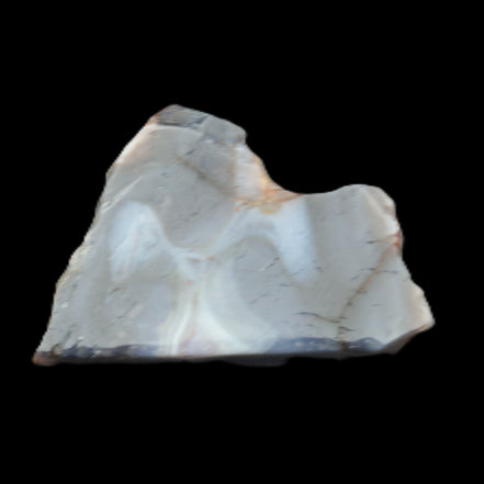 Blue  Flower Agate slice 58*38*17m 55g in sunlight - Rocks and Things Store