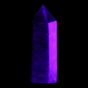 Apatite wand 17*16*42m 23g in UV light - Rocks and Things Store