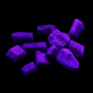 Blue/Red Sapphire/Ruby corundum 6-8 rough crystals 8g in UV light - Rocks and Things Store