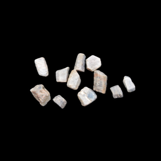 Blue/Red Sapphire/Ruby corundum 6-8 rough crystals 8g in sunlight - Rocks and Things Store