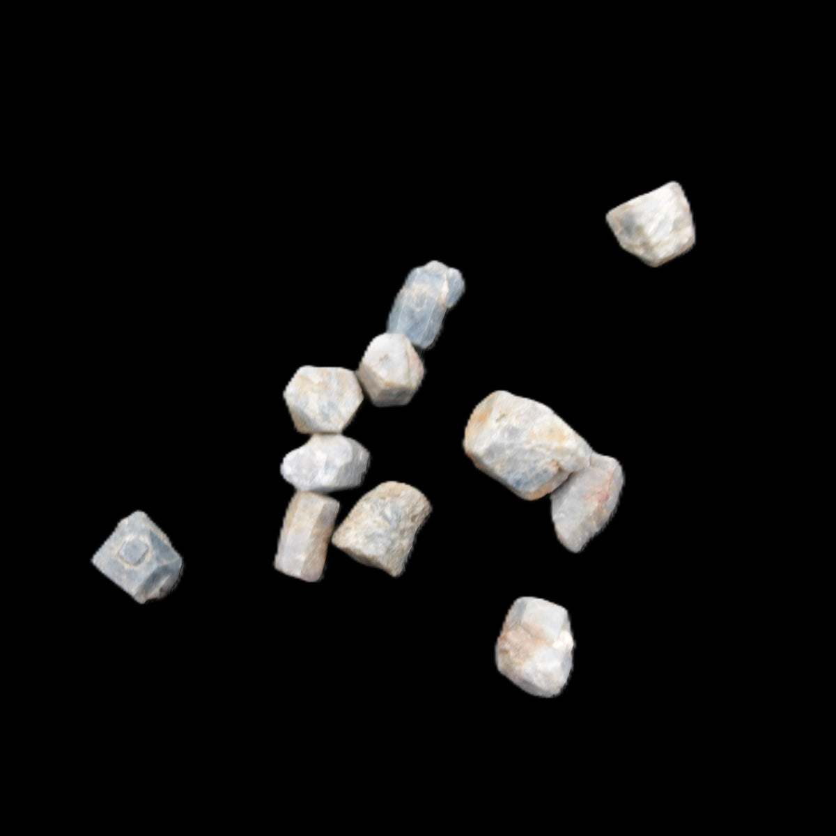 Blue/Red Sapphire/Ruby corundum 6-8 rough crystals 8g in sunlight - Rocks and Things Store