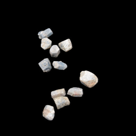 Blue/Red Sapphire/Ruby corundum 6-8 rough crystals 8g in sunlight - Rocks and Things Store