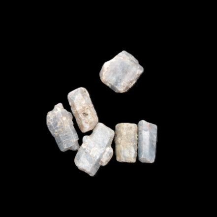 Blue/Red Sapphire/Ruby corundum 6-8 rough crystals 8g in sunlight - Rocks and Things Store