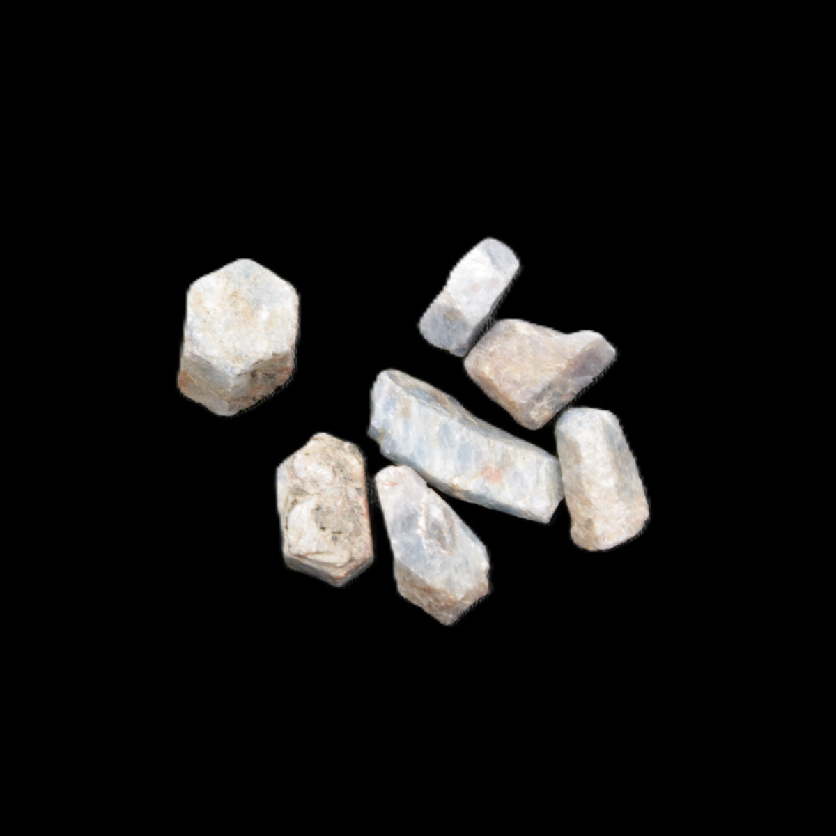 Blue/Red Sapphire/Ruby corundum 6-8 rough crystals 8g in sunlight - Rocks and Things Store