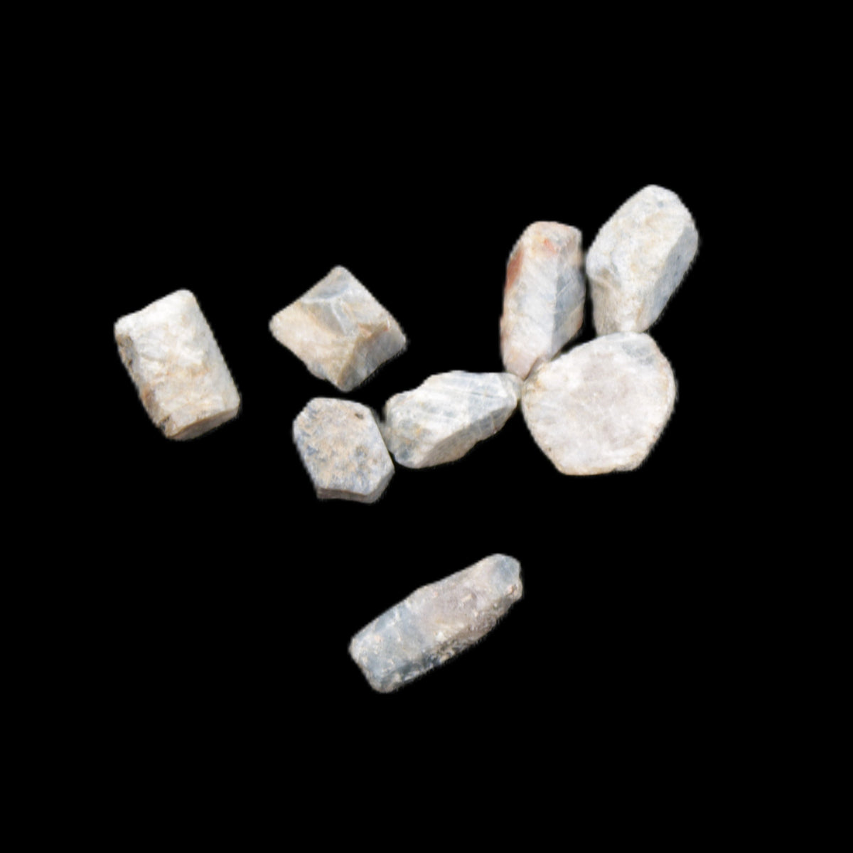 Blue/Red Sapphire/Ruby corundum 6-8 rough crystals 8g in sunlight - Rocks and Things Store