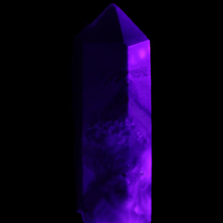 Charoite wand 63*20*18mm 56g in UV light - Rocks and Things Store