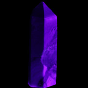 Charoite wand 63*20*18mm 56g in UV light - Rocks and Things Store