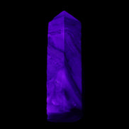 Charoite wand 63*20*18mm 56g in UV light - Rocks and Things Store