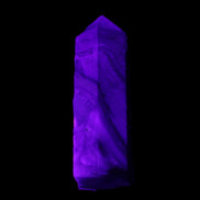 Charoite wand 63*20*18mm 56g in UV light - Rocks and Things Store