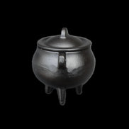 Small Cast Iron Incense Burner with Lid 67mm 224g in sunlight - Rocks and Things Store