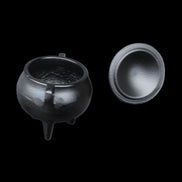 Small Cast Iron Incense Burner with Lid 67mm 224g in sunlight - Rocks and Things Store