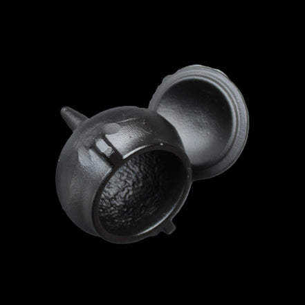 Small Cast Iron Incense Burner with Lid 67mm 224g in sunlight - Rocks and Things Store