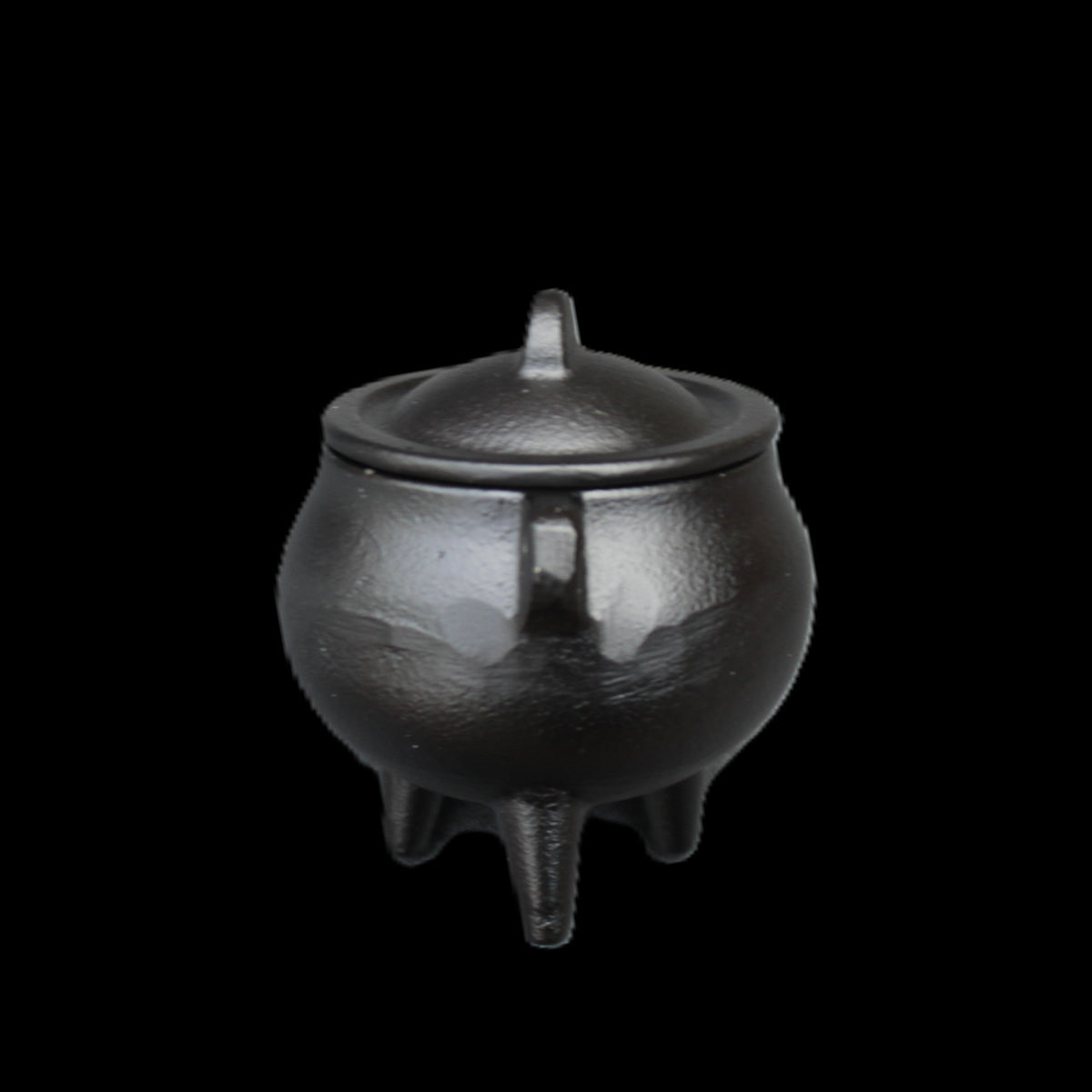 Small Cast Iron Incense Burner with Lid 67mm 224g in sunlight - Rocks and Things Store