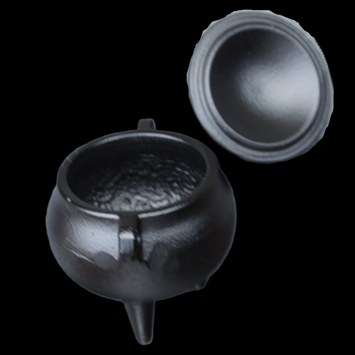 Small Cast Iron Incense Burner with Lid 67mm 224g in sunlight - Rocks and Things Store