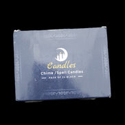Black Chime Spell Candles 10.2cm unscented 24-pack in sunlight - Rocks and Things Store