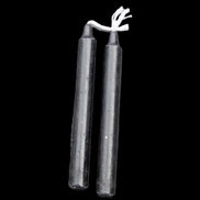 Black Chime Spell Candles 10.2cm unscented 24-pack in sunlight - Rocks and Things Store