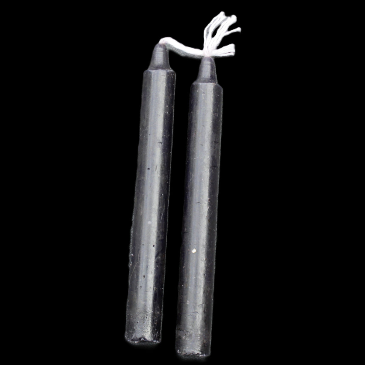 Black Chime Spell Candles 10.2cm unscented 24-pack in sunlight - Rocks and Things Store