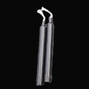 Two Black Chime Spell Candles 10.2cm unscented in sunlight - Rocks and Things Store
