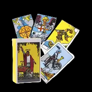 The Rider Tarot card deck with guide in sunlight - Rocks and Things Store